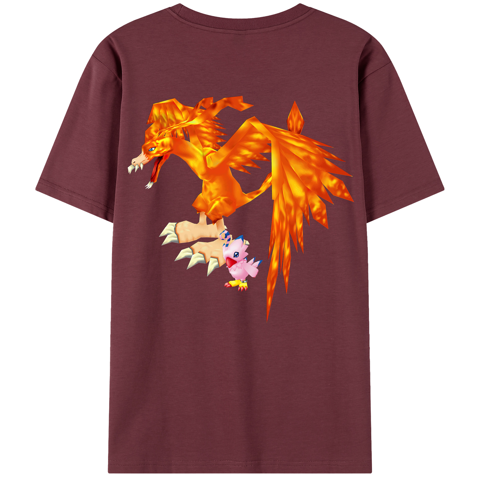 （画像用） Digimon デジタルモンスター/デジモン 綿100％半袖Tシャツ（背面プリント）